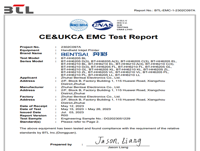 BT-HH6205 BL-CE dan UKCA-EMC