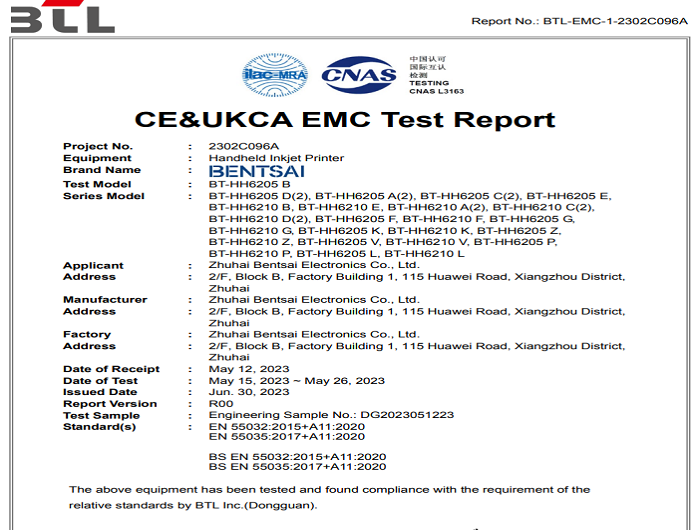 BT-HH6205 B-CE dan UKCA-EMC
