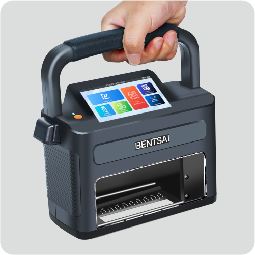 Bentsai B71S/B71XS håndholdt blekkskriver for stempel – berøringsskjermkoder med integrert skanner for fleksibel emballasje, QR-koder og industriell merking