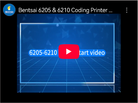 Bentsai 6205 / 6210 Codierdrucker – Bedienungsanleitung