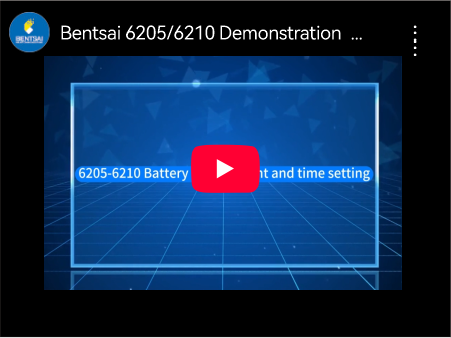 Bentsai 6205/6210 Demonstration Tutorial sa Pagpapalit ng Mga Baterya at Pag-reset ng oras