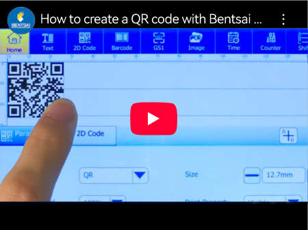 כיצד ליצור קוד QR עם מדפסת בנטסאי E62P תעשייתית מוטבעת