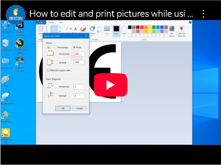 So bearbeiten und drucken Sie Bilder mit dem Bentsai 6205/6210 Handheld-Tintenstrahldrucker