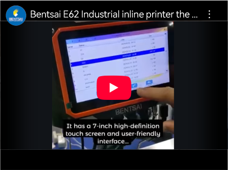 Impresora térmica en línea industrial Bentsai E62