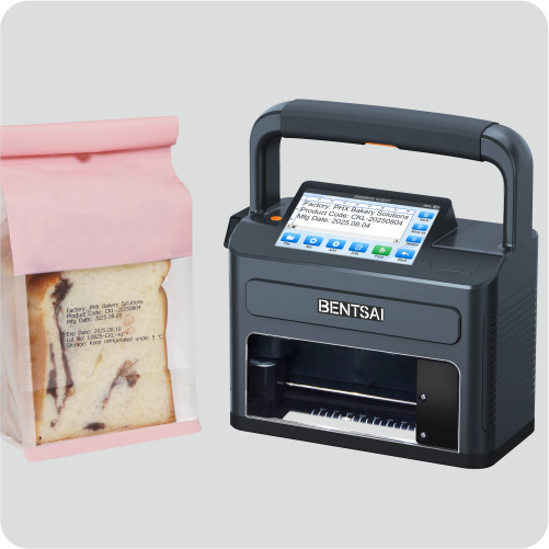 Bentsai B71S/B71XS håndholdt blekkskriver for stempel – berøringsskjermkoder med integrert skanner for fleksibel emballasje, QR-koder og industriell merking
