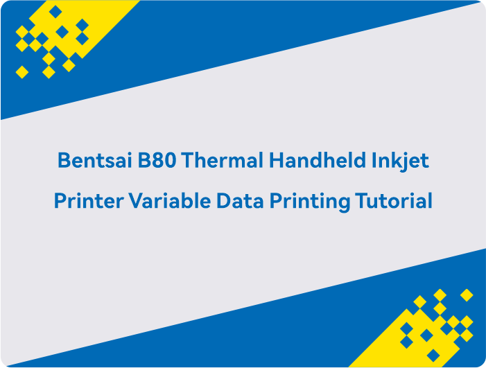 Handleiding voor het afdrukken van variabele gegevens met de Bentsai B80 thermische handinkjetprinter