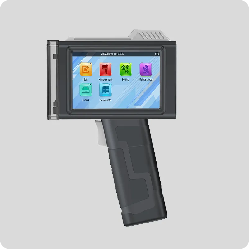 Tarih ve Parti Kodlaması için Taşınabilir El Tipi Mürekkep Püskürtmeli Yazıcı