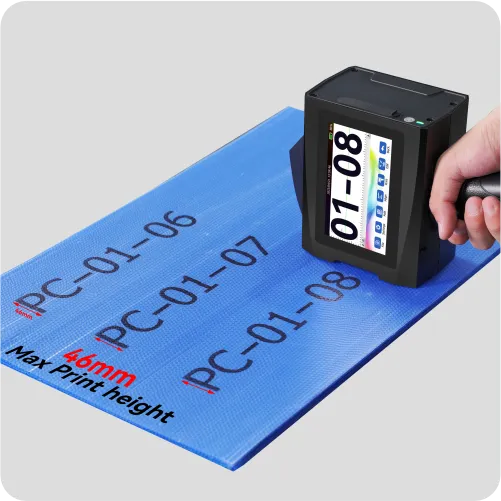 Přizpůsobitelná ruční inkoustová tiskárna pro variabilní data