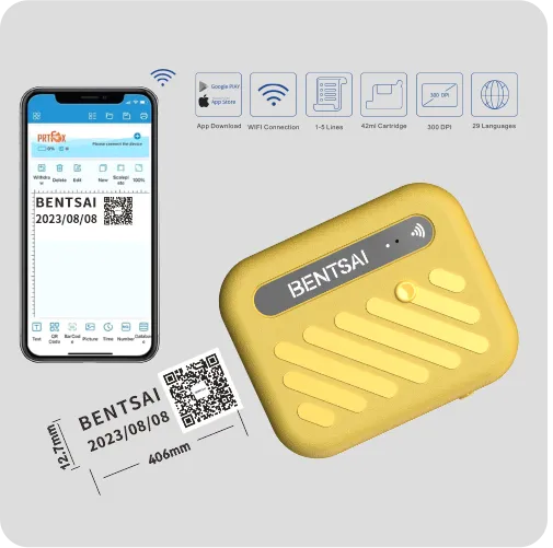Промышленный портативный струйный принтер – для печати QR-кодов, логотипов и штрихкодов.