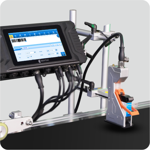 Printer Inkjet Termal Inline Industri Bentsai E62WP, Printer Pengkodean Tahan Air untuk Kode GS1 dan Pencetakan Basis Data