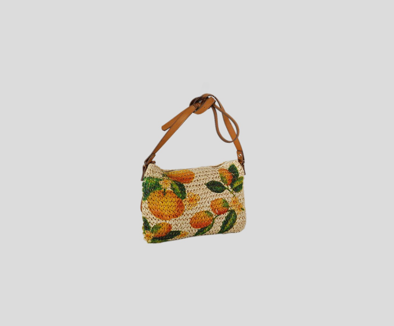 Crochet Paper Beach Bag With Colorful Printing