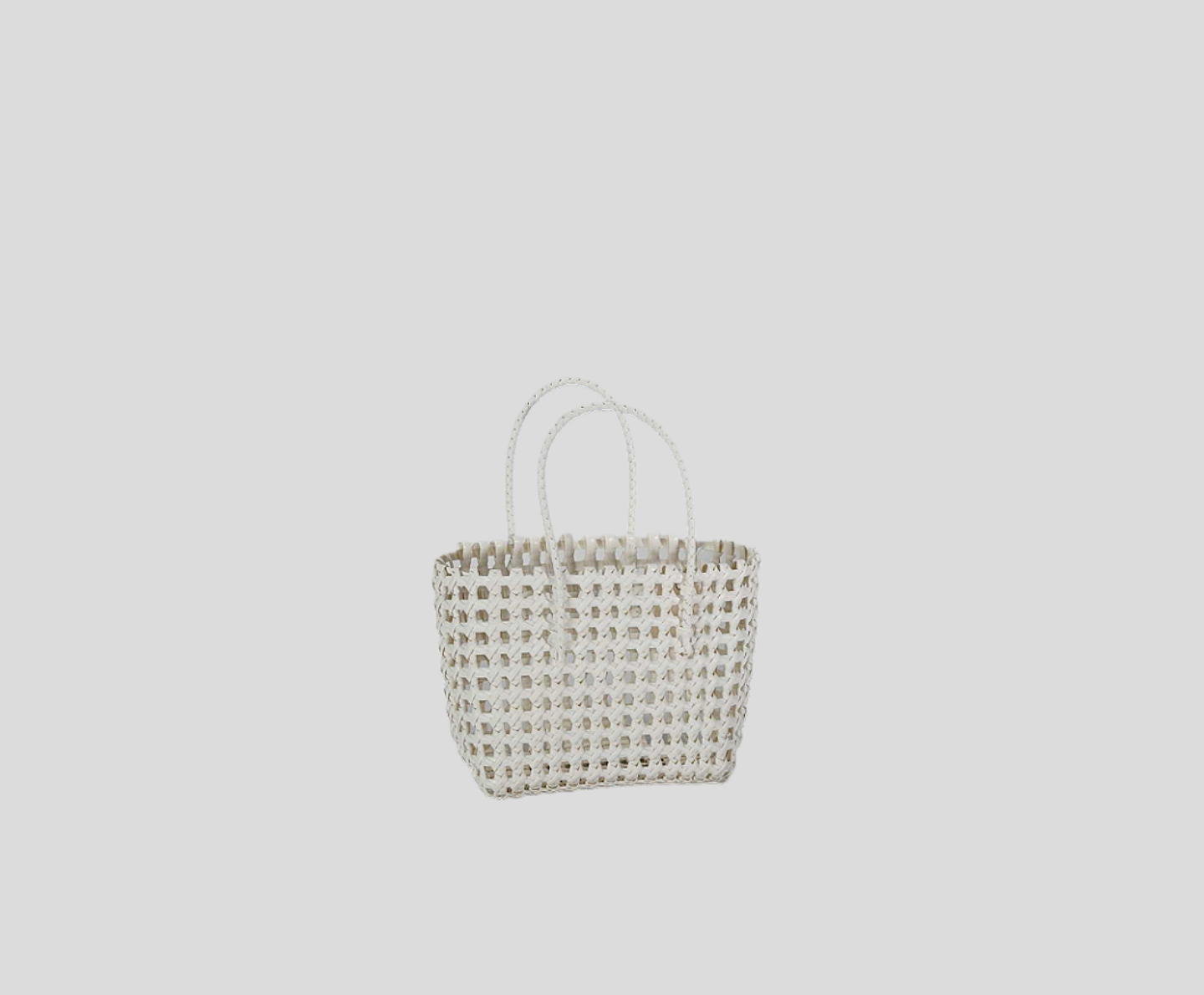 Multicolor Hollow Braided PP Basket