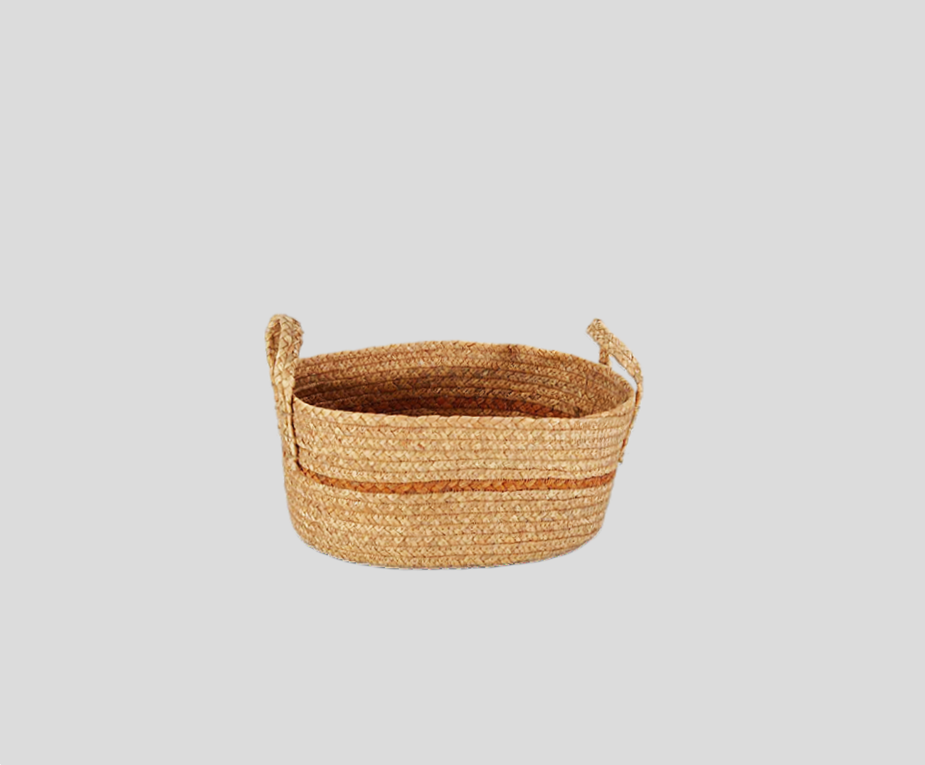 Hand Stitched Gourd Grass Basket Set Of 3