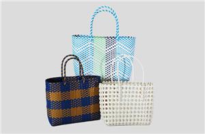 Multicolor Hollow Braided PP Basket