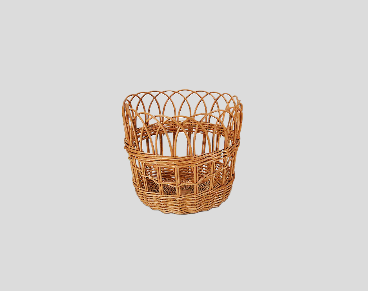 Hollow Braided Rattan Storage Basket