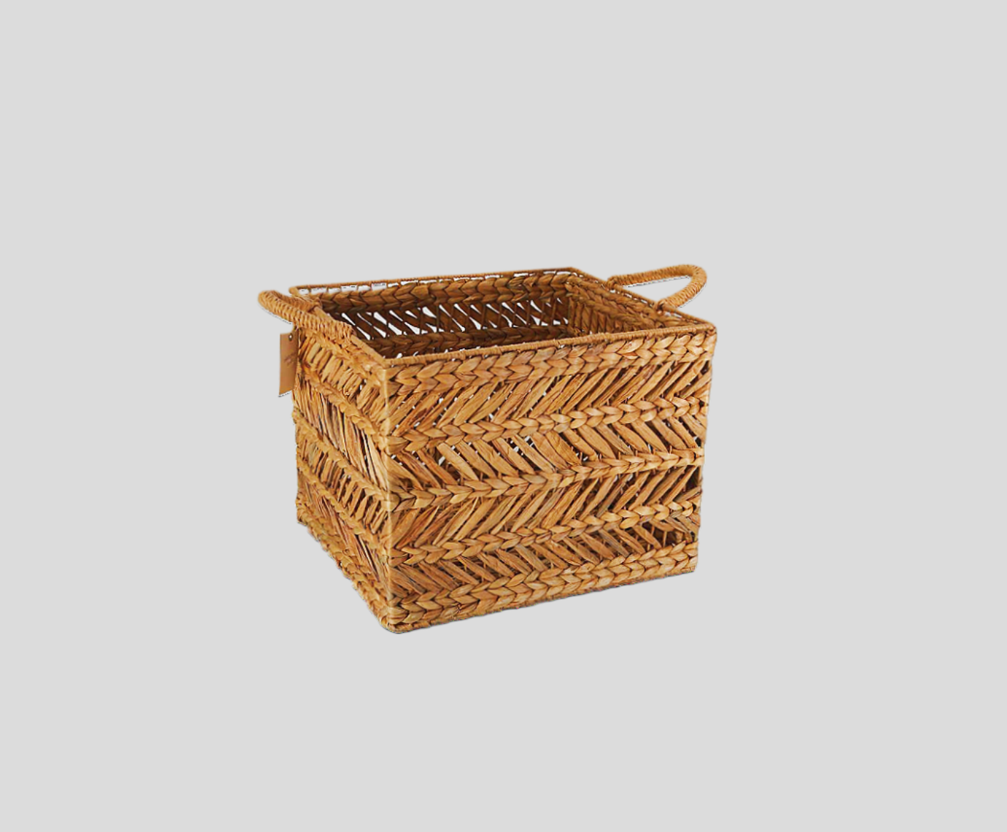 Rectangular Braid Gourd Grass Storage Basket