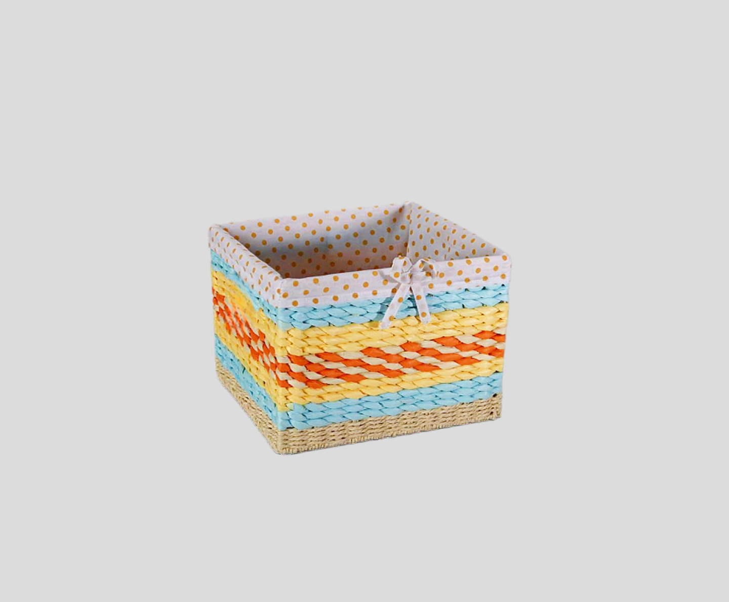 Muticolor Paper Horizontal Knitting Basket