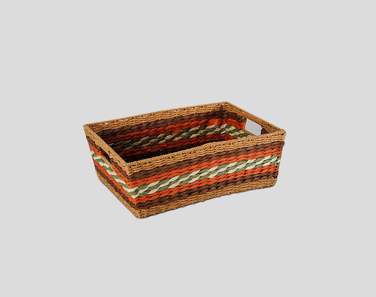 Muticolor Paper Horizontal Knitting Basket