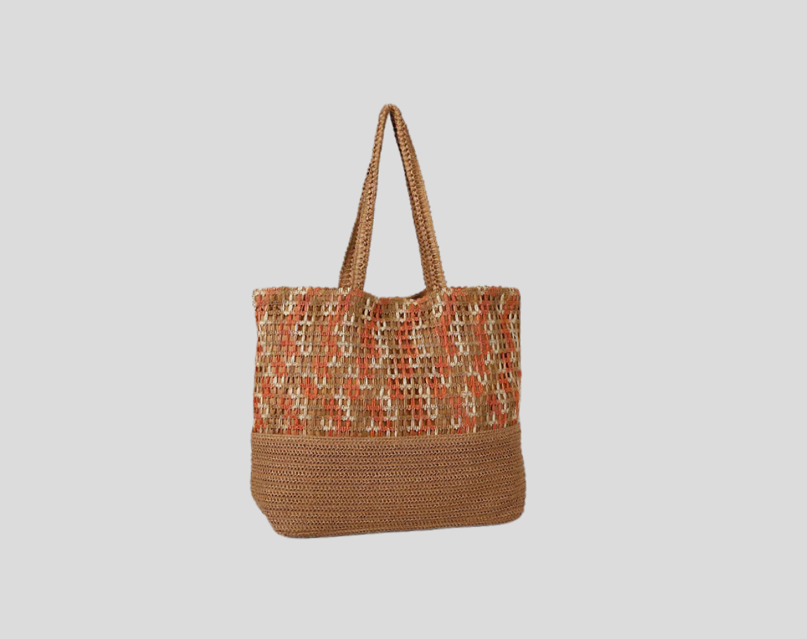 Stylish Oversized Machine Knitting Hollow Tote Bag