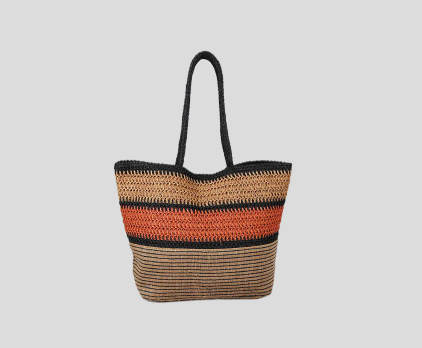 Machine Woven Paper Bag With Long PU Strap