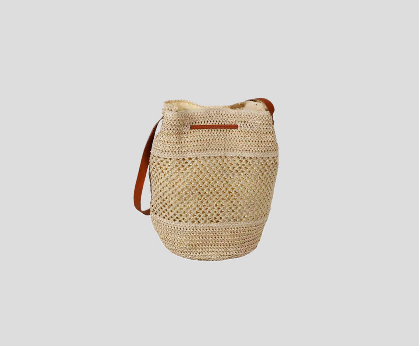 Machine Knitting Hollow Paper Backpack With Drawstring