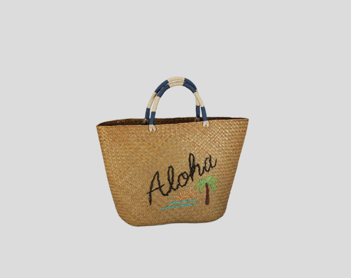 pom pom beach bag