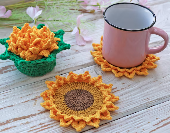 crochet coasters