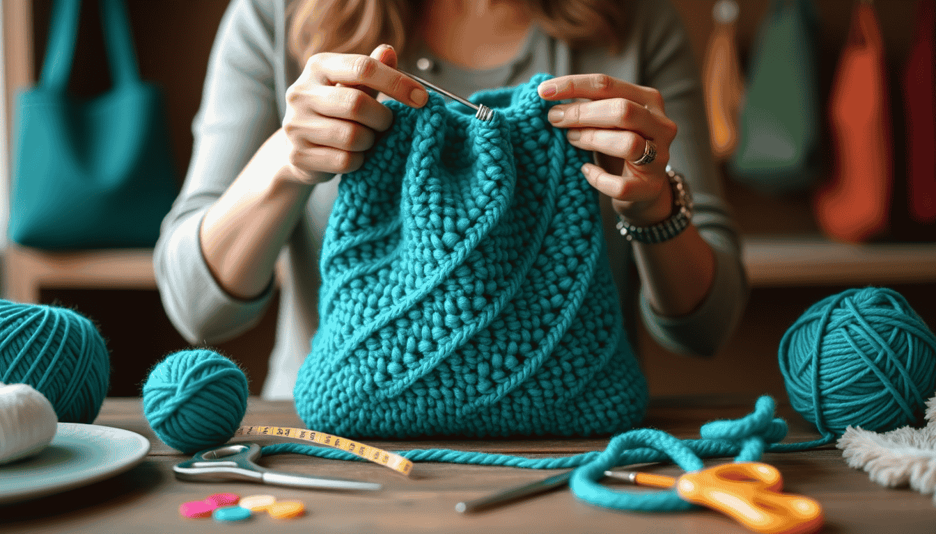 how to make a crochet bag sturdy