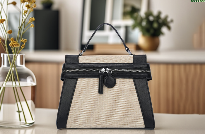 Black and White PU Shoulder Bag: Stylish and Practical Commuter Bag