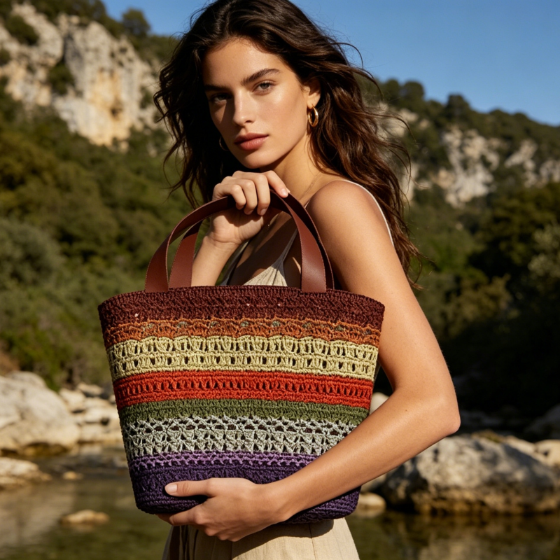 raffia crochet bag supplier