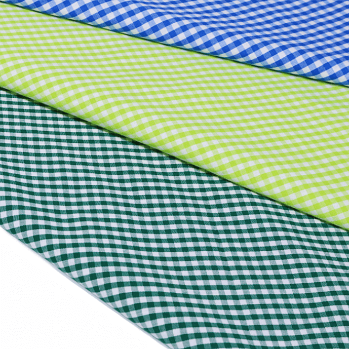 100% cotton y/d check fabric