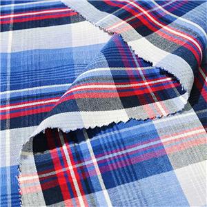 सीवीसी यार्न रंगे चेक फैब्रिक