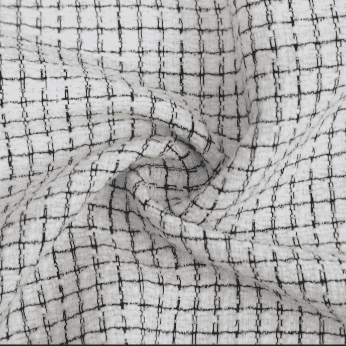 Tissu jacquard teint en fil 100 % polyester