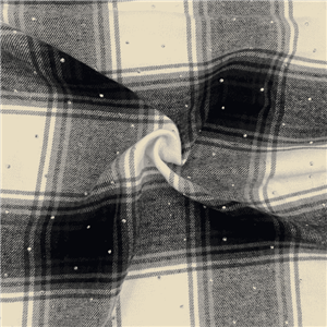 CVC-garngefärbter Flanellstoff mit Rautenbügeln