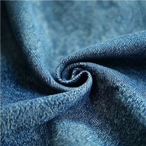 Indigo Blue Cotton-Poly Yarn Dyed Denim Fabric