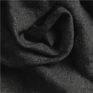 100 % Baumwolle, schwarzer Denim-Stoff