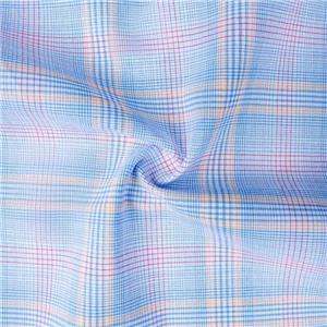 Stretch-Baumwoll-Spandex-Garn-gefärbtes Karo-Jacquardgewebe