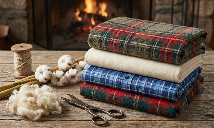 flannel fabric for clothing