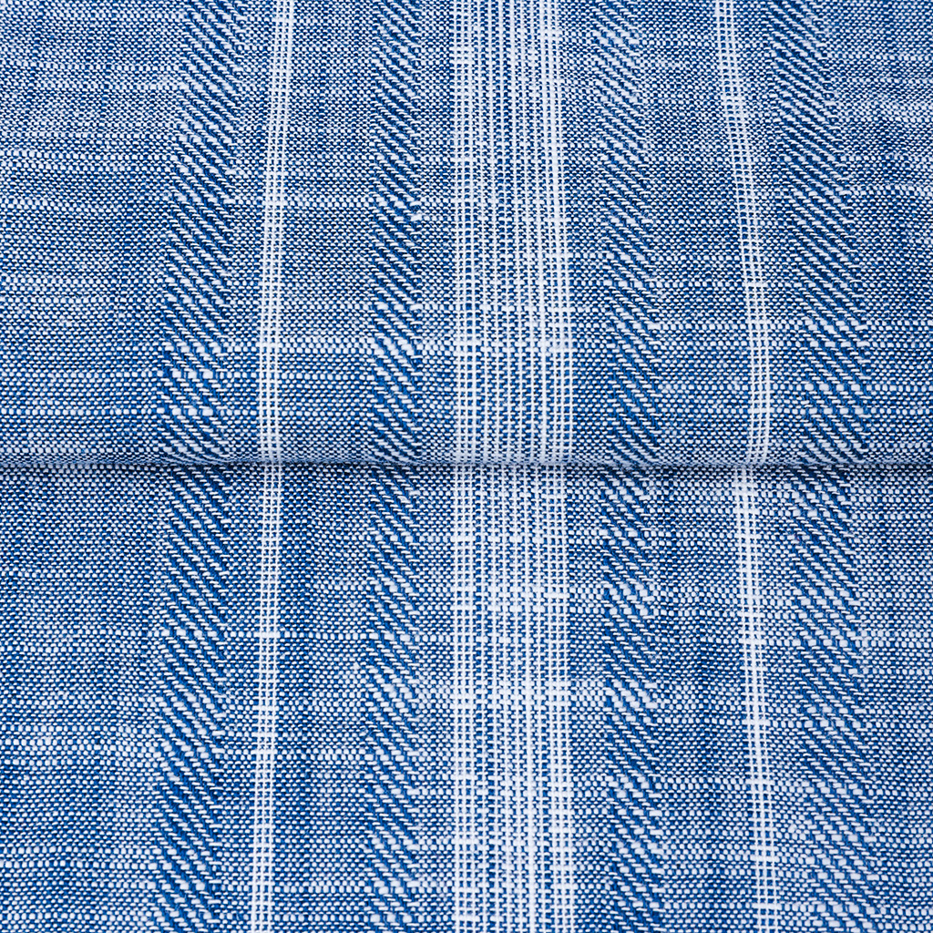100% cotton blue jacquard fabric