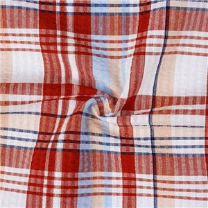 65%Polyester 35% cotton seersucker fabric