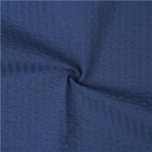 Tecido seersucker azul 100% algodão