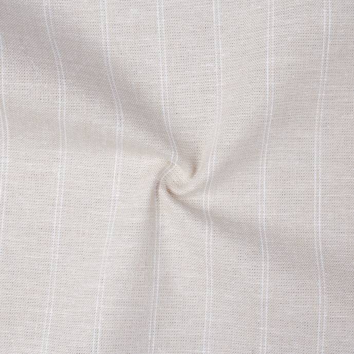 Tissu rayé 55 % lin, 45 % coton