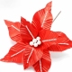 Artificial Flower Poinsettia For Christmas Decoration