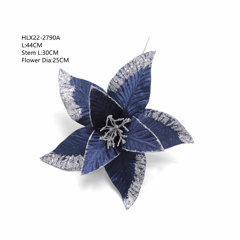Velvet Sequin Christmas Decoration Simulation Flower