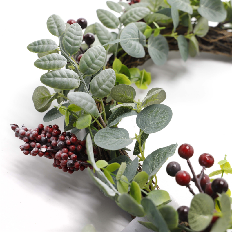 Christmas Decorated Berry Wreath artificial christmas wreaths in bulk
