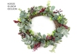 Christmas Decorated Berry Wreath artipisyal na christmas wreaths nang maramihan