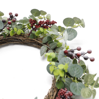 Christmas Decorated Berry Wreath artificial christmas wreaths in bulk