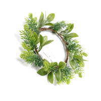 Outdoor Decoration Artificial Green Plant Wreath