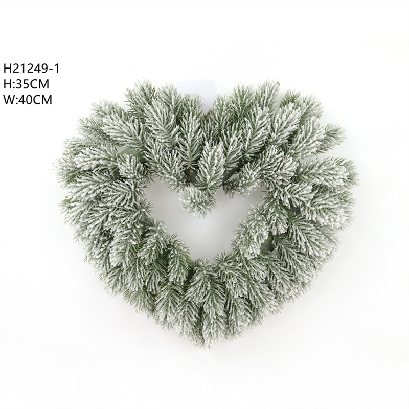 Christmas Decoration Artificial Spray Snow Wreath