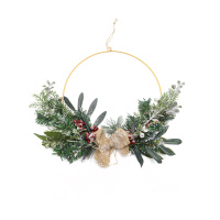 Hang Snow Spray Wreath On Doors And Windows